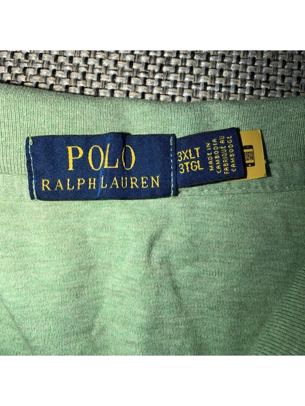 Polo Ralph Lauren Men's Light Green Polo Shirt 3XL Tall
